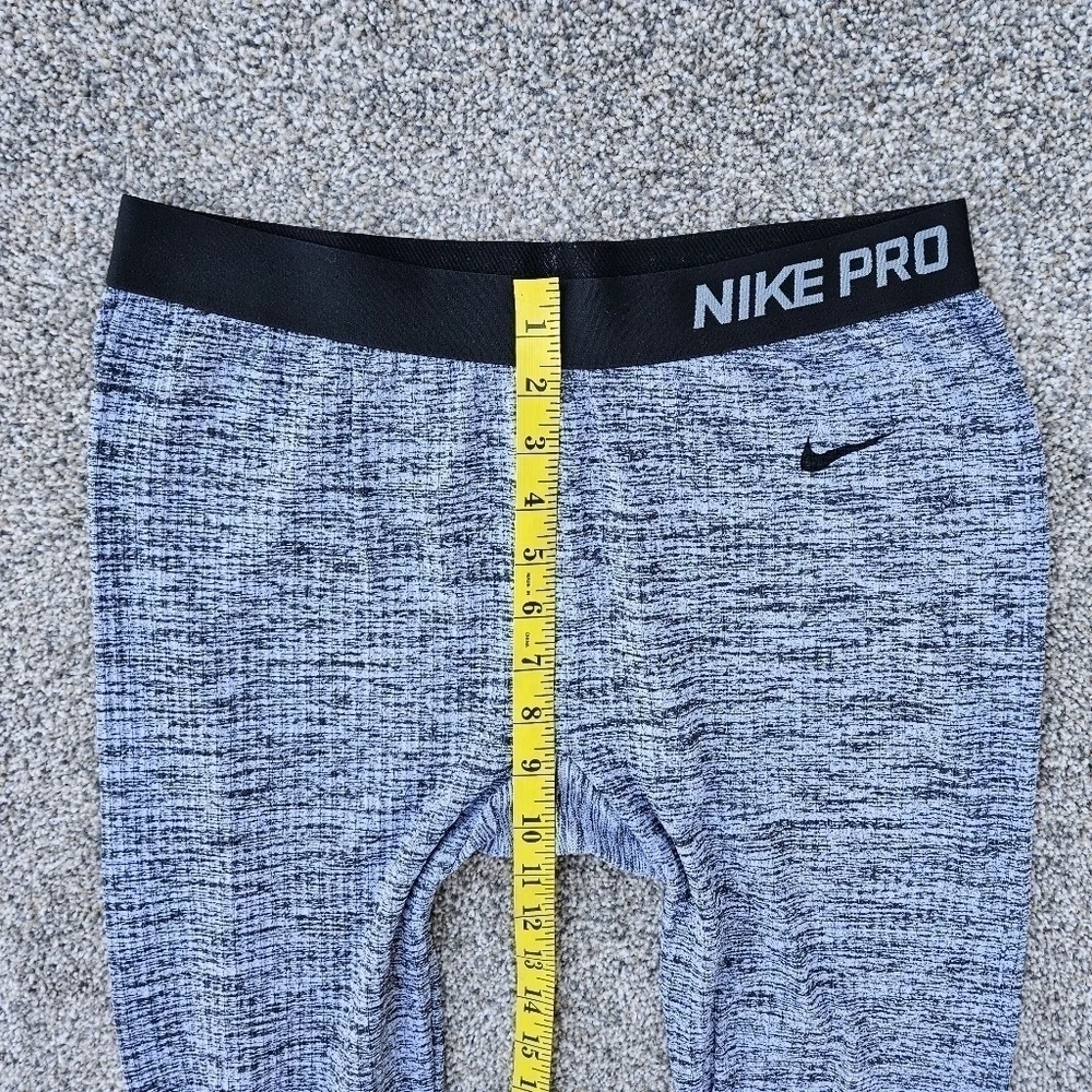 Nike Pro Leggings Purple Gray Athletic Training Workout Pants Women's Size XL